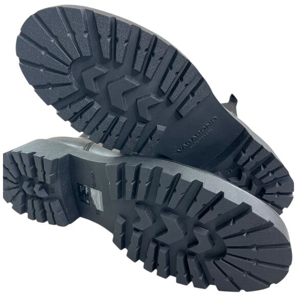 Vagabond black Kenova Boot combat leather 39 US9 Women's NWOT - Picture 6 of 10